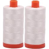 Aurifil Mako 50wt Thread 2 Large Spools: Muslin (2311x2)