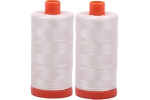 Aurifil Mako 50wt Thread 2 Large Spools: MUSLIN (2311x2)