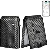 Auskang Gift Wallet for Men, Smart Wallet with Tracker, AirTag Wallet Substitute, Minimalist Leather Pop Up Card Holder Works for Find My App, RFID-Blocking Mens Wallet with Money Clip