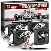 MZS Tie Down Anchors, All Metal Retractable D-Ring Compatible with 2007+ Silverado & Sierra 1500 2500 3500/2015+ Colorado & Canyon - 4000 LBS Capacity Side Wall of 9