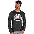 Blue 84 Men's NHL Officially Licensed Tri-Blend Long Sleeve T-Shirt Beards