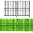 10 Panels No Dig Decorative Garden Fence for Yard, 32 in(H) X 23.6 ft(L) Animal Barrier Fencing for Outdoor Dog, Metal Portable Garden Fences for Borders, Pets, Landscape, Temporary Fence