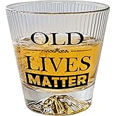 La Diffy Gag Funny Birthday Gifts For Men Women Dad Fathers Day Old Fashioned Whiskey Glass Cup Retirement Gift for Senior Citizens Scotch Bourbon Glassware Laser Engraved