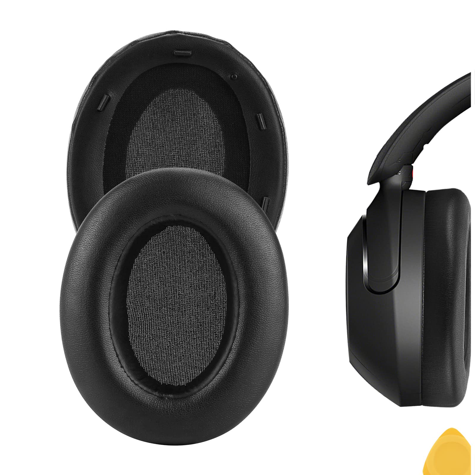 Geekria Replacement Ear Pads for SONY WH-XB910N Headphones Ear Cushions, Repair Parts (Black)