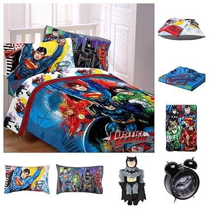 Justice League Heroes Kids Twin Bedding Blanket Justice League