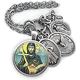 St. Peter Damian Keychain, Necklace or Clip, Patron Saint Confirmation Gift