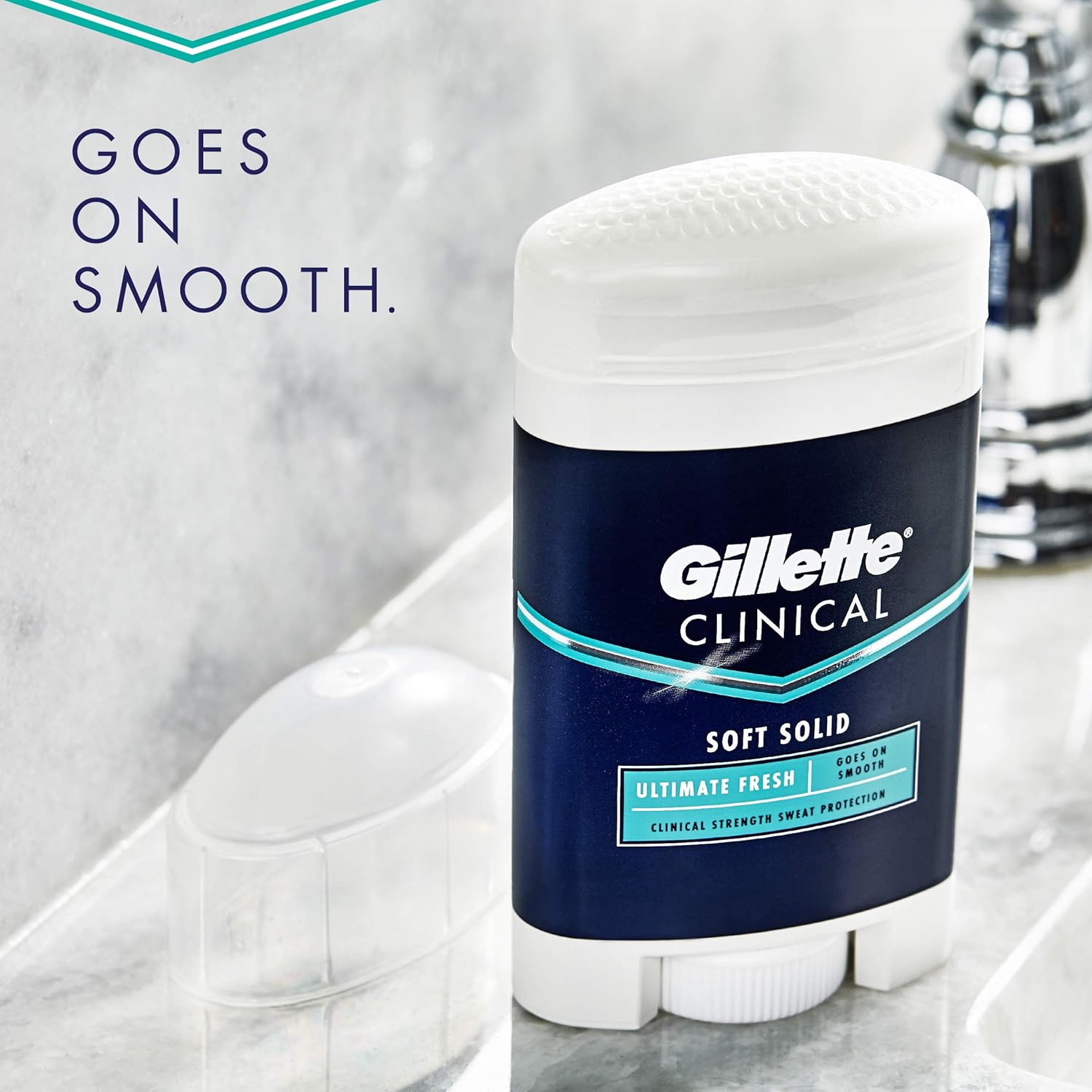 Gillette Clinical Antiperspirant Deodorant for Men, Ultimate Fresh Scent, Advanced Solid, 2.6 Ounce (Packaging May Vary) : Gillette Clinical Strength Antiperspirant Deodorant : Beauty