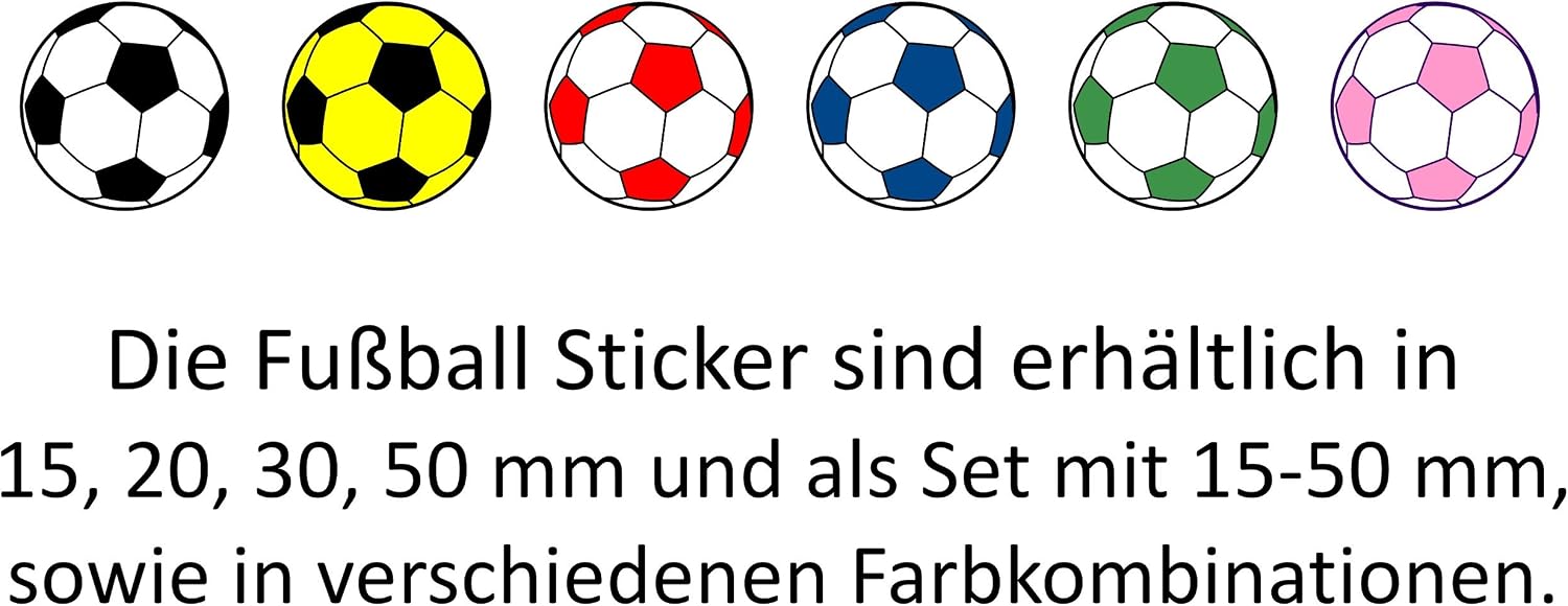 66 PVC Sticker, Football sticker, 30 mm, white/black - Printed Film, Self-Adhesive Em Wm Bundesliga - Image 5