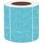 3x2 Inch Holographic Thermal Labels, Glitter Blue Thermal Sticker Labels, Waterproof Thermal Printer Stickers for Price, Barcode, Name, Custom Logo Design, 200 Pcs/Roll