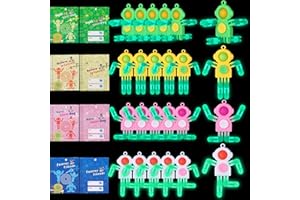 ZQFTZQ 24Pcs Pop Fidget Spinners Bulk - DIY Deformable Astronaut Fingertip Toys with Gift Cards Keychain Fidget Spinners Glow in The Dark Party Favors Sensory Toys Bulk for Kids Adults