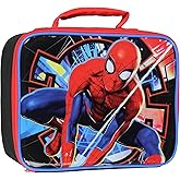 Bioworld Marvel Spider-Man Lunch Box Spiderman Superhero Insulated Kids Lunch Bag Tote 11"