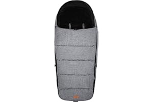 LIULIUBY Stroller Footmuff | Warm Stroller Bunting Bag for Baby & Toddler | Cozy Baby Winter Sleeping Bag for Cold Weather Outdoors | Universal Foot Muff for UppaBaby, Nuna, BOB, Jogger, Graco..(6M-4T, Gray)