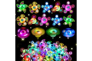 24PCS LED Light Up Fidget Spinner Rings Glow Party Favors Bulk for Kids 4-8 8-12 Goodie Treat Bag Stuffers Pinata Fillers Car