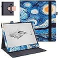 BOZHUORUI Stand Case for 10.3" Boox Note Air4 C/Boox Note Air3 C/W Tablet - Premium PU Leather Protective Sleeve Cover with Hand Strap/Auto Sleep/Wake (Starry Sky)