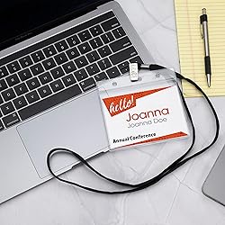 SEE-IT! 330 pcs Make 110 Name Tag Holders with