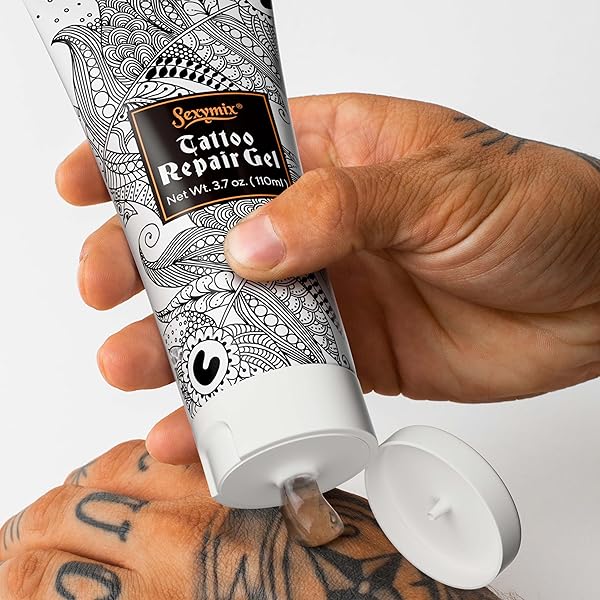 TATTOO AFTERCARE SOOTHING GEL, MOISTURIZER FOR FRESH TATTOO COOLING RELIEF SOOTHING TATTOO CARE WITH ALOE ALMOND REDUCE IRRITATION TATTOO HEALING CREAM