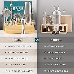 BARE BARREL® Mixology Bartender Kit Bar Set