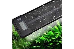 hygger Aquarium Programmable LED Light, for 30~36in Long Full Spectrum Plant Fish Tank Light with LCD Setting Display, 7 Colors, Sunrise Sunset Moon and DIY Mode, for Novices Advanced Players