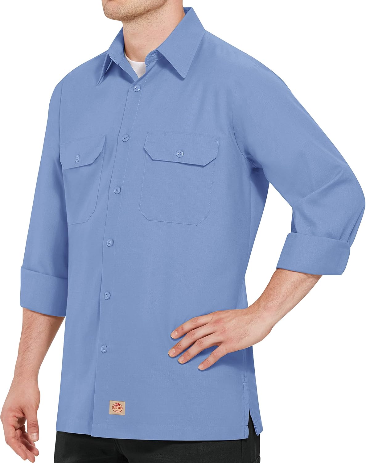 Red Kap Men's RK Solid Rip Stop Shirt: Clothing