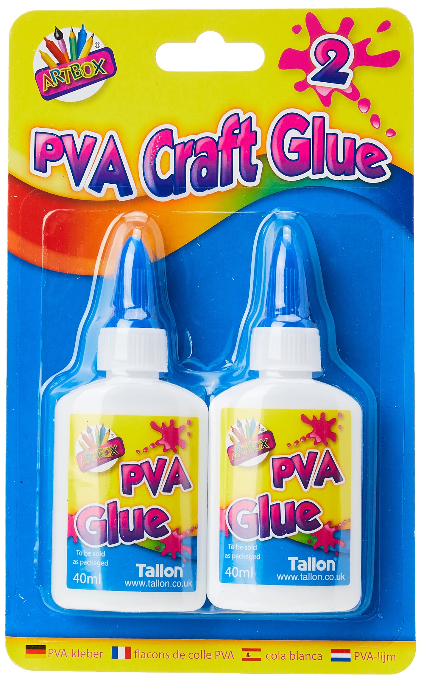 ART BOXArtbox 40ml PVA Glue Bottle (Pack of 2)