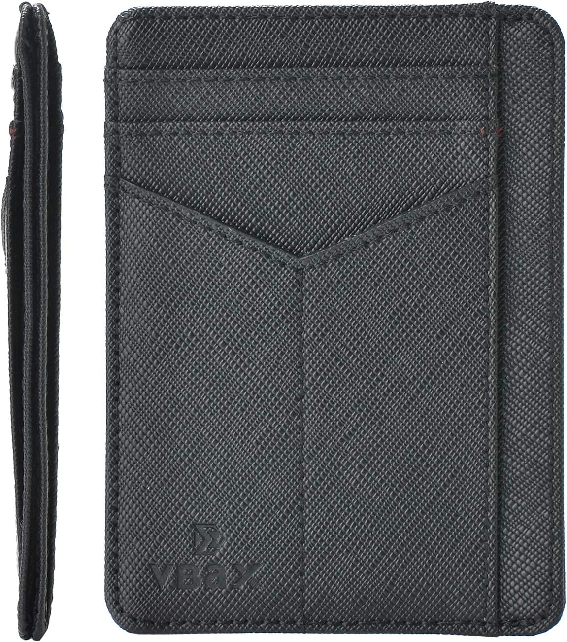 Vbax Minimalist Slim Wallet-New Idea Front Pocket Card Holder with Cash & Key