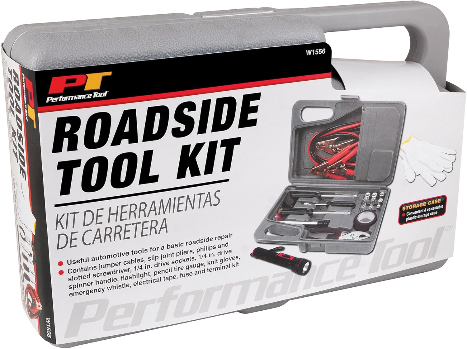 Performance Tool W1556 Commuter Emergency Roadside Safety Tool Kit: Automotive
