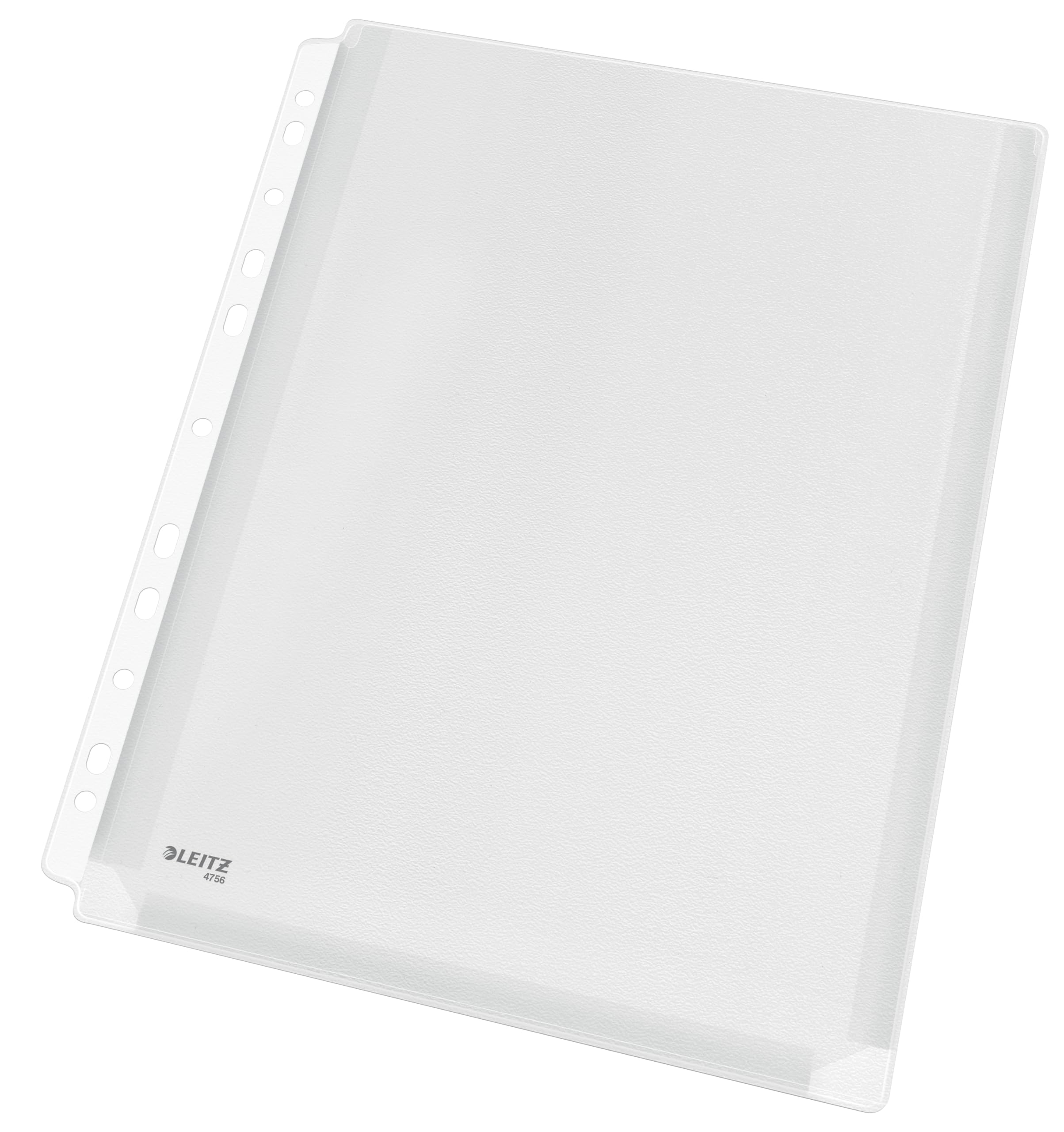 Leitz A4 Premium Transparent Plastic Expanding Pocket Folder - Pack of 10, Black, 170 Micron