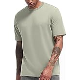 VEIISAR Men's Heavy Weight Crew Neck T-Shirt Mens Premium Cotton Tee - Pre Shrunk S-3XL