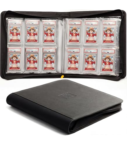 Amazon.com: MORABTO Graded Card Binder,Holds 40 Graded Cards,4 Pocket Slab  Binder For PSA,Premium Graded Card Holder with Sleeves Blue : Toys & Games