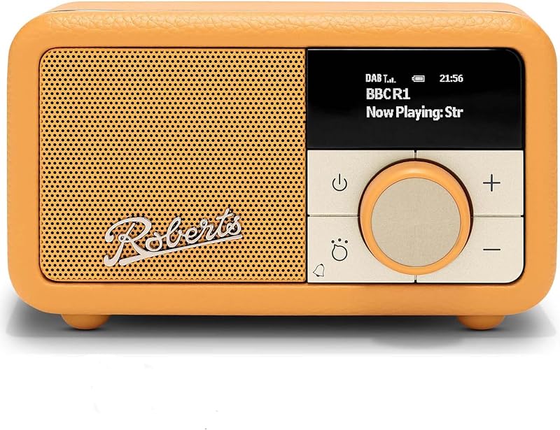 Roberts Revival Petite2 FM/DAB/DAB+ Digital Radio with Bluetooth Sunburst Yellow