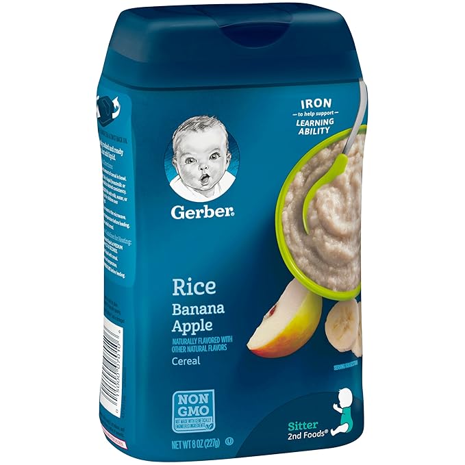 gerber rice banana apple cereal