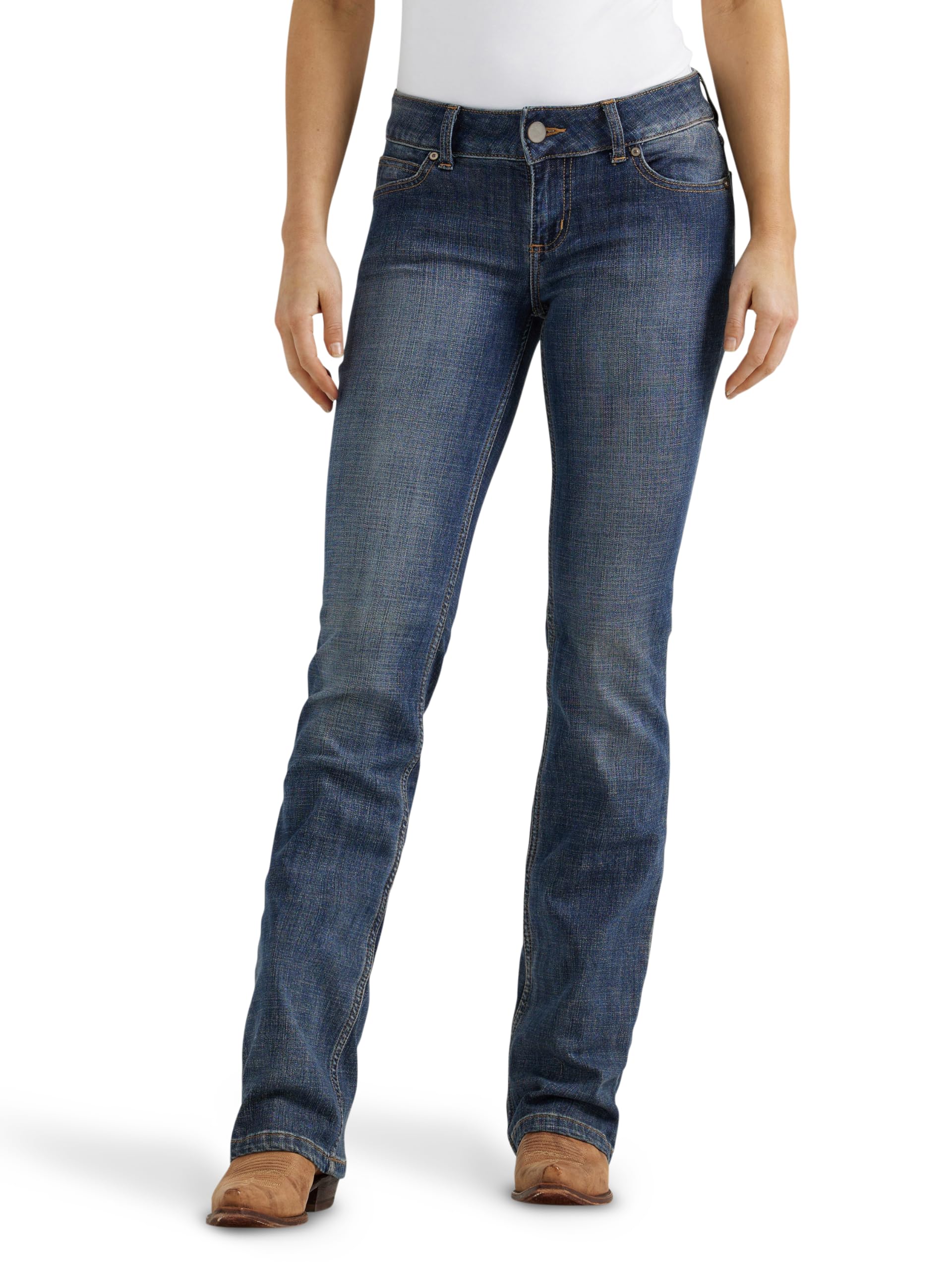 WranglerwomensWestern Mid Rise Stretch Boot Cut Jean