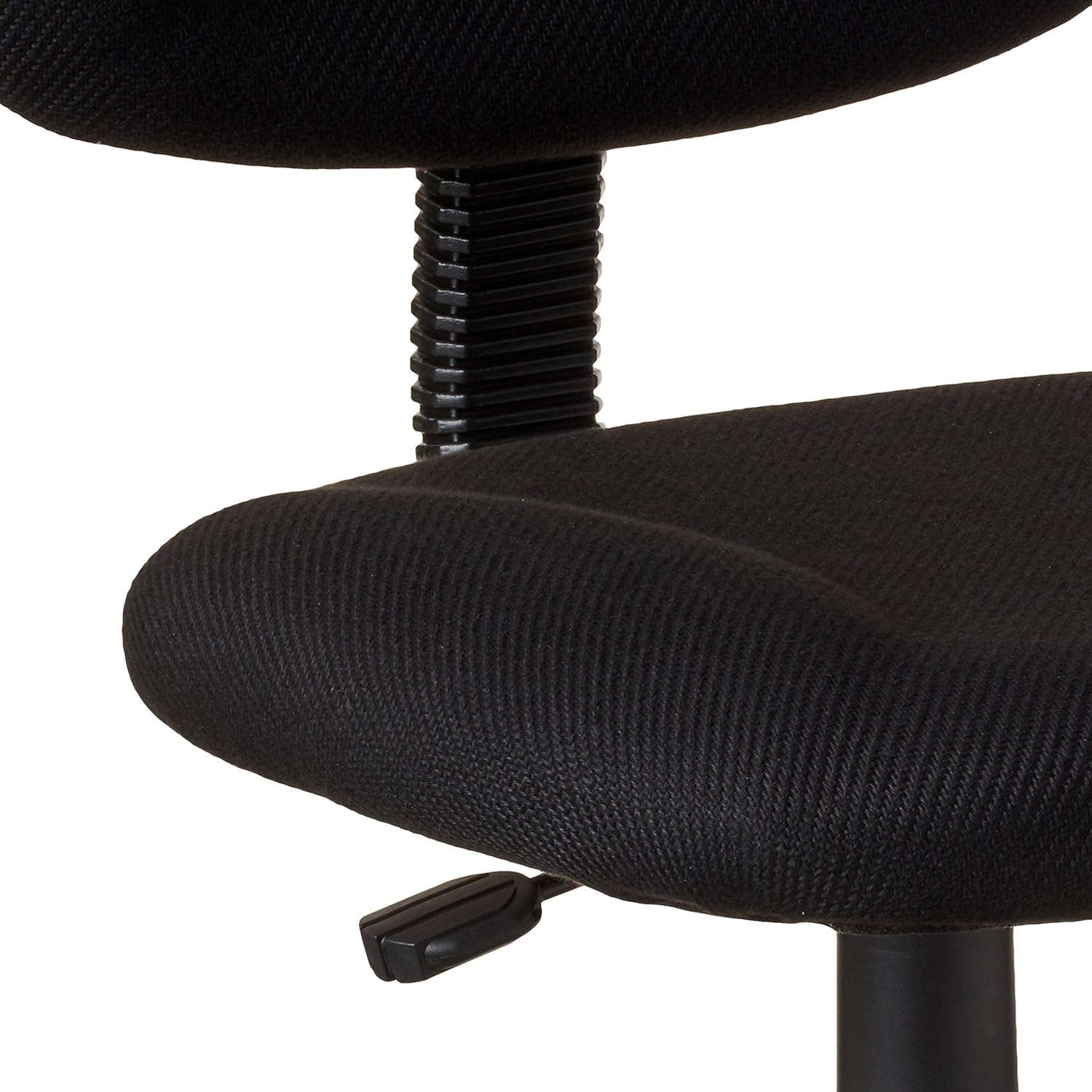 Boss Office Products Ergonomic Works Drafting Chair without Arms in Black: Furniture & Decor