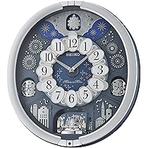 Seiko Melodies In Motion Wall Clock Plays One of Six Hi-Fi