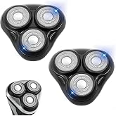 2PACK（Black） Rotary Replacement Shaver Head,Compatible with Remington Shaver Series