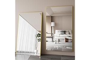 Fitcleer Full Length Mirror, 71"x47" Oversized Mirror Large Standing Mirrors, Tall Mirrors Body Floor Mirror for Bedroom Livi
