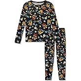 Cuddl Duds Boys Thermal Underwear Set - Spiderman, Pokemon, Minecraft, Super Mario Designs - Kids Long John Base Layer
