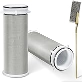 Enhon 2 Pieces Spin Down Sediment Filter with Brush, Spin Down Sediment Filters Replacement Cartridge Compatible with ISpring FWSP50 FWSP50SL/FWSP100 Clear Water Filter
