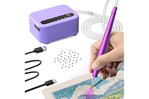 SUBFIX Diamond Painting Accessories, Electric Diamond Art Pen for Diamond Painting, Wireless Rechargeable Diamond Art Vacuum Drill Pen Tools for DIY 5D Diamond Art, No Wax Needed