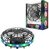 Force1 Scoot LED Hand Operated Drone for Kids or Adults - Hands Free Motion Sensor Mini Drones, Easy Indoor Flying Orb Ball Small UFO Toy for Boys and Girls (Green/Blue)