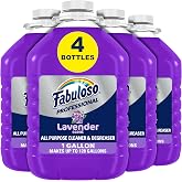 Fabuloso Professional All-Purpose Cleaner, Lavender Scent, 1 Gallon | No Rinse Floor Cleaner, Degreaser &amp; Deodorizer, Makes Up to 128 Gallons, Lasting Freshness, Bulk, No Residue