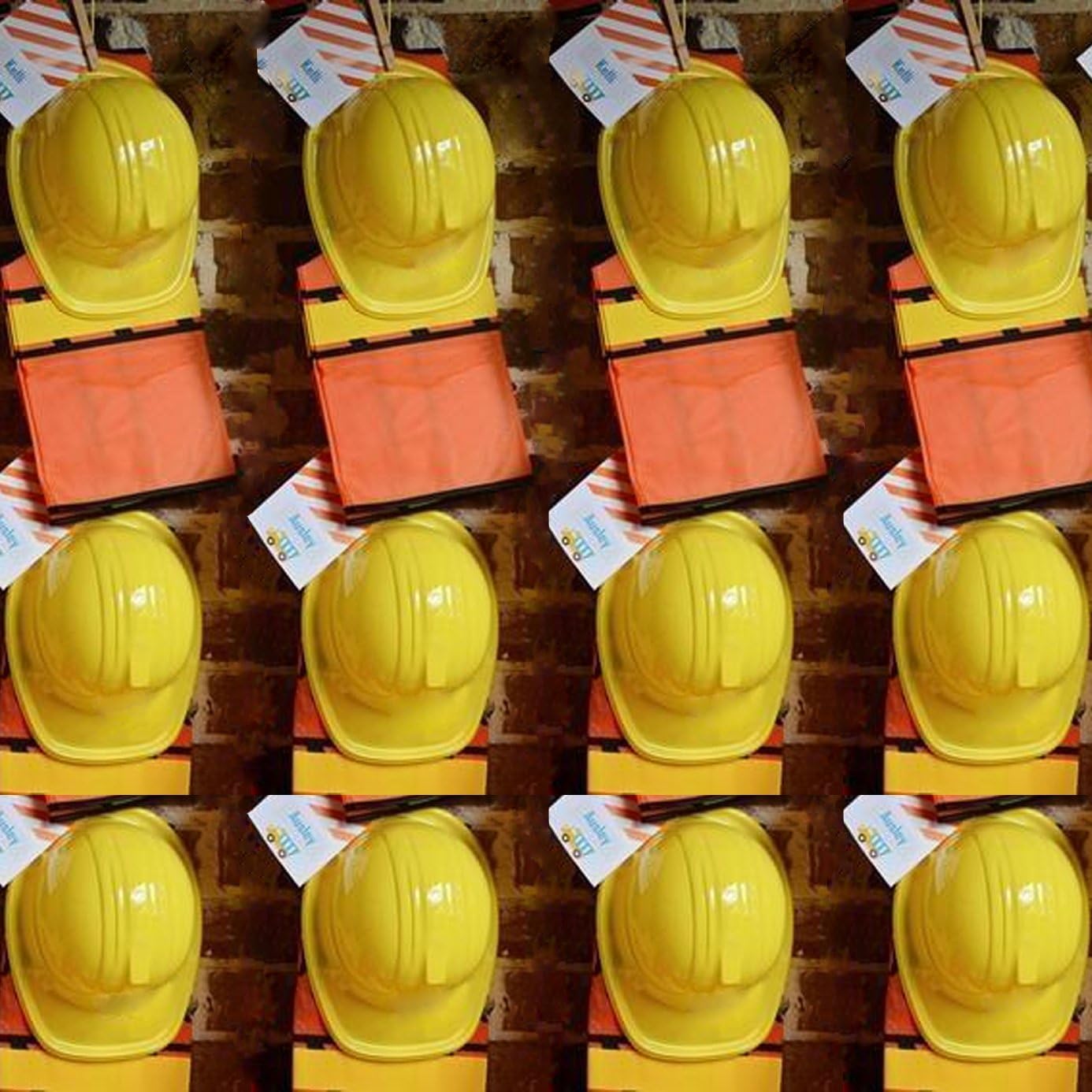 Anapoliz Toy Construction Hard Hats | 20 Pcs. Soft Plastic Yellow Kids Party Hat | Children’s Engineer, Building Dress Up Hats | Theme Favor Caps: Clothing