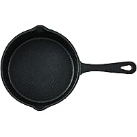 5.4 inch (13.7cm) pre-seasoned cast iron skillet