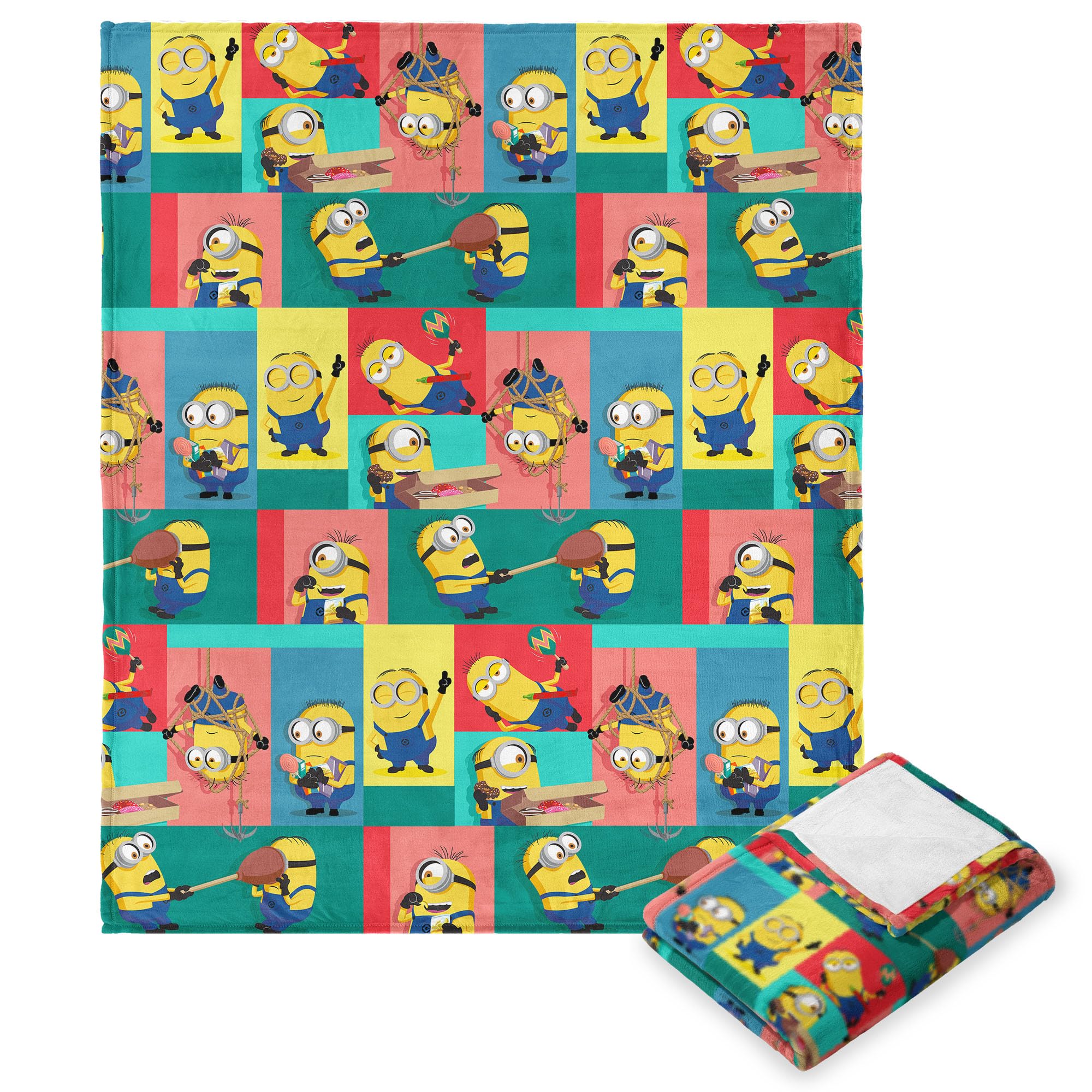 Photo 1 of Northwest Despicable Me 4 Cloud Throw Blanket, Super Soft Plush Blanket, 50 x 60 inches, Shenanigans