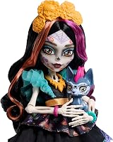 Monster High Skelita Calaveras Doll with Pet Candelita and Accessories view 3