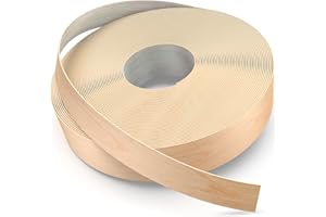 YANYE Red Oak Edge Banding, 3/4 inch x 50ft roll of Veneer Real Wood Edge Banding Pre-glued Flexible, Tape Banding