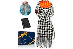 PEONYRISE Heated Scarf for Women Men Warm Gift Idea with 5000mAh Battery Pack
