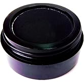 Pure Ziva Black Matte Cake Eyeliner & Pressed Eyeshadow, Water Activated Powder; Gluten & Cruelty Free