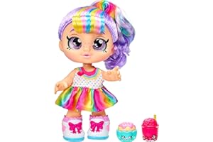 Kindi Kids Snack Time Friends - Pre-School Play Doll, Rainbow Kate - for Ages 3+ | Changeable Clothes and Removable Shoes - Fun Play, for Imaginative Kids