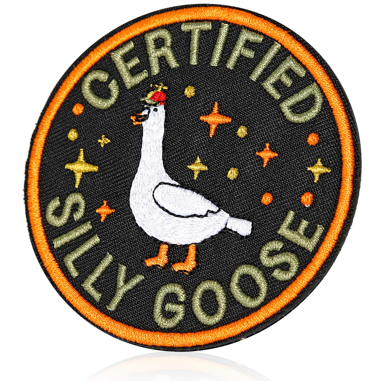 Photo 1 of XMJY Funny Goose Hook and Loop Patch, Colorful Embroidered Patch, Cute Animal Meme Morale Patch, DIY Applique Accessories for Backpacks, Dog Harnesses, Army Vests, Gym Bags, Hats, Helmets